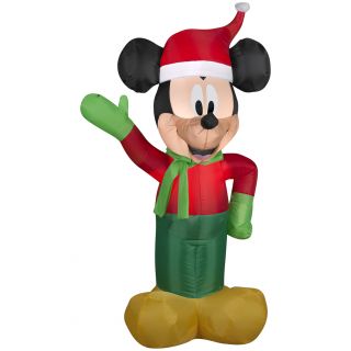 Gemmy Industries Airblown Inflatables Christmas Holiday Mickey in