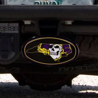 East Carolina Pirates Domed Logo Plastic Hitch Cover