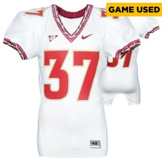 Fanatics Authentic Florida State Seminoles Game Used 2010 2012 White Twill Football Jersey #37   Size 42
