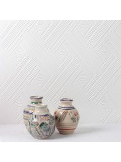 Graham & Brown White geometric wallpaper