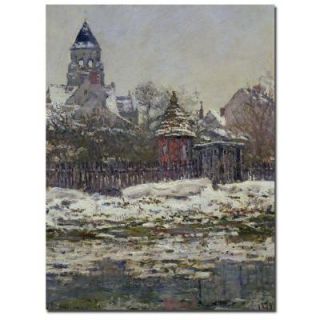 Trademark Fine Art 35 in. x 47 in. The Church at Vetheuil 1879 Canvas Art BL0078 C3547GG