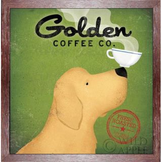 Buy Art For Less Golden Dog Coffee Company by Ryan Fowler Framed