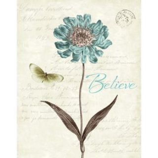 Slated Blue IV Believe Poster Print by Katie Pertiet (22 x 28)