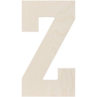 Baltic Birch Collegiate Font Letters & Numbers, 13.5"