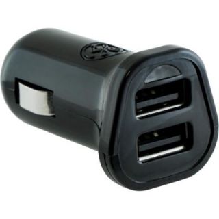 GE 2.1 Amp DC to 2 Port USB Adapter/Car Charger, Black 13455