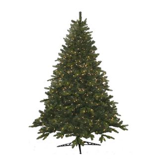 6.5 ft Pre Lit Pine Artificial Christmas Tree with White Incandescent Lights