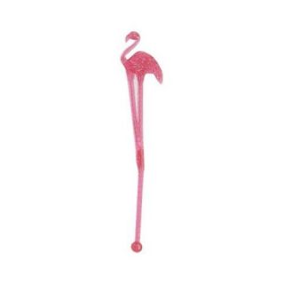 Club Pack of 480 Tropical Pink Flamingo Shaped Plastic Party Drink Stirrers 7"