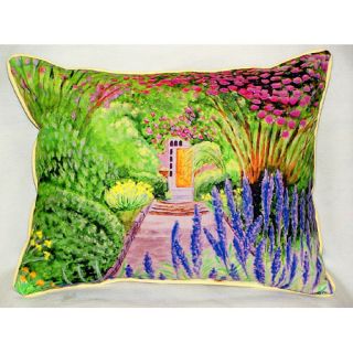Betsy Drake Interiors Garden Door Indoor/Outdoor Lumbar Pillow