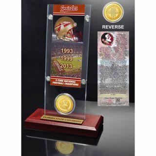 Florida State Seminoles Highland Mint 3 Time Champions Ticket Acrylic