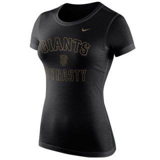 San Francisco Giants Nike Womens Dynasty T Shirt – Black