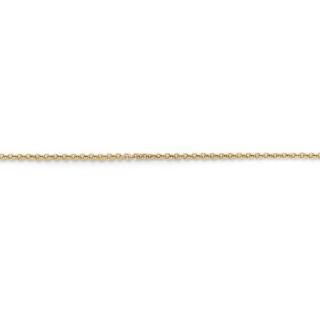 14kt Yellow Gold 1mm Cable Chain, 24"
