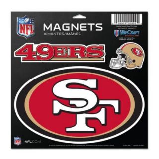San Francisco 49ers Official NFL 11 inch x 11 inch Car Magnet by Wincraft