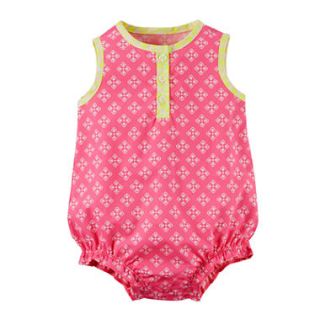 Carter's® Sleeveless Pink Romper   Baby Girl newborn 24m