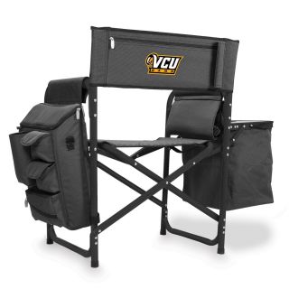 Picnic Time 807 00 679 954 0 Virginia Commonwealth Rams Digital Print Fusion Chair in Dark Grey Black