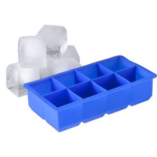 Jumbo Silicone Ice Cube Tray, 8 Cavity, Set of 2
