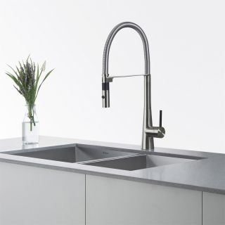 Kraus KPF 2730CH Crespo Single Lever Commercial Style Kitchen Faucet with Flex Hose