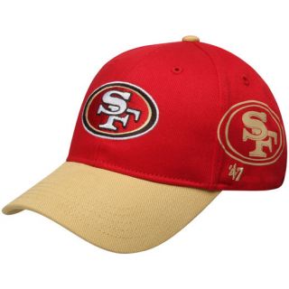 47 San Francisco 49ers Toddler Scarlet/Gold Double Duty MVP Adjustable Hat