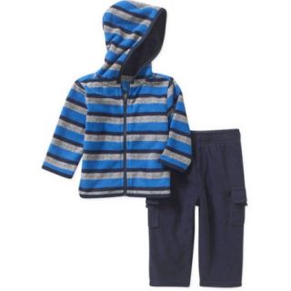 Garanimals Newborn Baby Boy Micro Fleece Hoodie & Pants Outfit Set