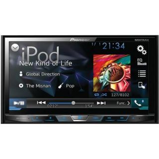 Pioneer AVH X5700BHS 7" Double DIN DVD Receiver with Motorized Display, Bluetooth, Siri Eyes Free, SiriusXM Ready, HD Radio, Android Music Support, Pandora Internet Radio and Dual Camera Inputs