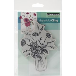 Penny Black Cling Rubber Stamp 3.5inX5in Sheet Fragrant   17402499
