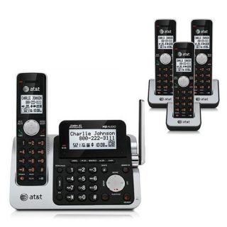 AT&T CL83401 / CL83451 4 Handset Cordless Phone w/ Extra Large Backlit LCD Display w/ Adjustable Tilt