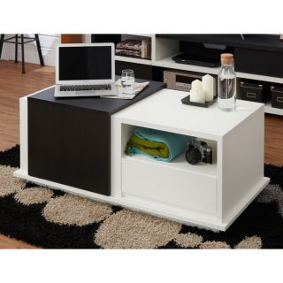 Furniture of America Curie Modern Two Tone Storage Coffee Table with