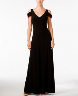 Calvin Klein Off Shoulder Short Sleeve Gown   Dresses   Women