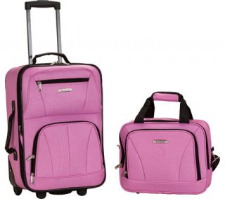 Rockland 2 Piece Luggage Set F102   Pink    & Exchanges