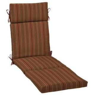 Hampton Bay Chili Stitch Stripe Outdoor Chaise Lounge Cushion JC21853B 9D1