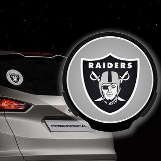 Officially Licensed NFL Motion Sensor LED Power Decal 2 Team Logo Inserts   Raiders   8239766
