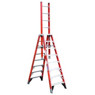 Werner 12 ft. Fiberglass Extension Trestle Step Ladder with 300 lb. Load Capacity Type IA Duty Rating E7412