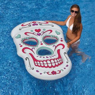 Swimline Sugar Skull Inflatable Pool Float   Swimming Pool Floats