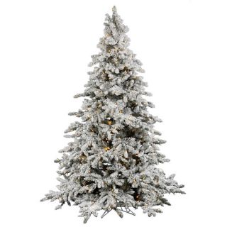 Vickerman Flocked Utica 9 Green Fir Artificial Christmas Tree with