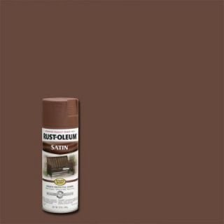 Rust Oleum Stops Rust 12 oz. Satin Chestnut Brown Protective Enamel Spray Paint 7774830