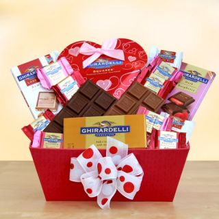Ghirardelli Sweet Valentine Inspirations Gift Basket   Holiday Gift