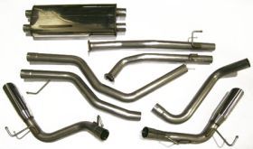 2007, 2008 Toyota Tundra Performance Exhaust Systems   Bassani Xhaust 5747245   Bassani Aft Cat Exhaust System