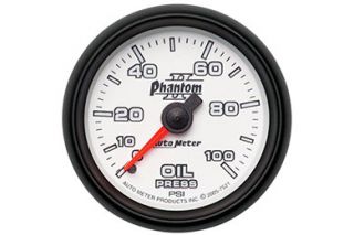 AutoMeter 7521   Range 0   100 PSI, full sweep/mechanical Oil Pressure   2 1/16" Pressure   Gauges