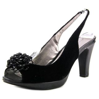 Karen Scott Womens Brandyy Black Velvet Dress Shoes   18937411