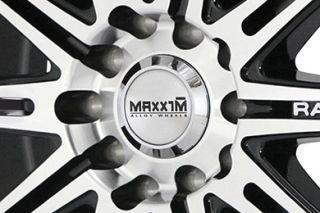 Maxxim 4S77T15405   5 x 110mm or 5 x 115mm Dual Bolt Pattern Gloss Black with Machined Face 17" x 7" Ferris Wheels   Alloy Wheels & Rims