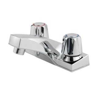Pfister Pfirst Series 4 in. Centerset 2 Handle Bathroom Faucet in Polished Chrome LG143 5000