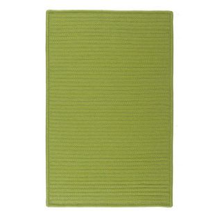 Simply Home Solid Bright Green Area Rug by Colonial Mills