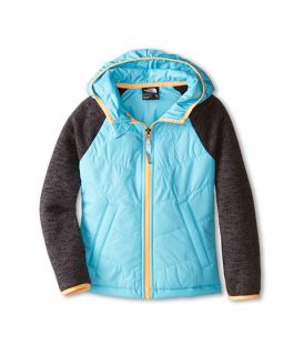 The North Face Kids Quilted Sweater Fleece Hoodie Little Kids Big Kids Fortuna Blue, Blue, The North