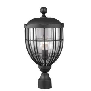 Feiss River North Collection 1 Light Textured Black Outdoor Post Light OL9807TXB