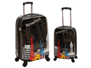 Rockland Heart 2 Piece Lightweight Hardside Spinner Luggage Set
