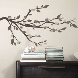 Room Mates 33 Piece Deco Mod Branch Peel and Stick Wall Decal Set