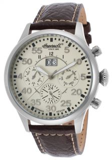 Men's Monticello Auto Limited Edition Brown Leather Ivory Dial